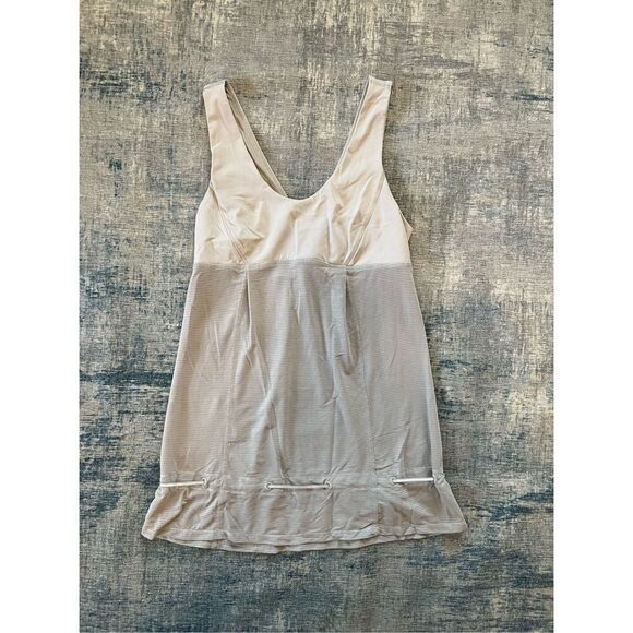 Lululemon Heathered Light Grey Wee Stripe Hustle & Bustle Tank Size 4 - Picture 5 of 6